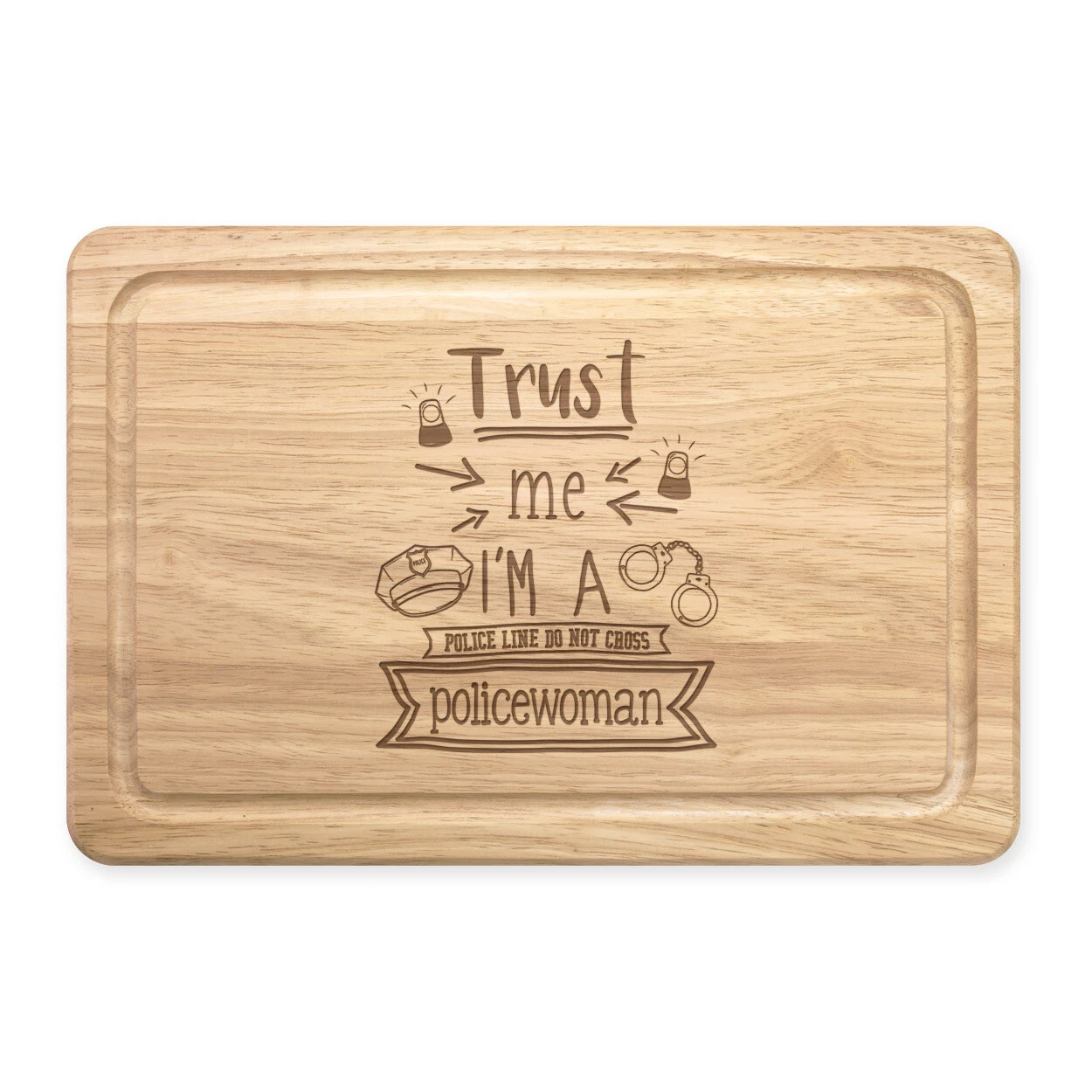Trust Me I'M A Policewoman Rectangular Cut Board Funny Joke Best Favorite