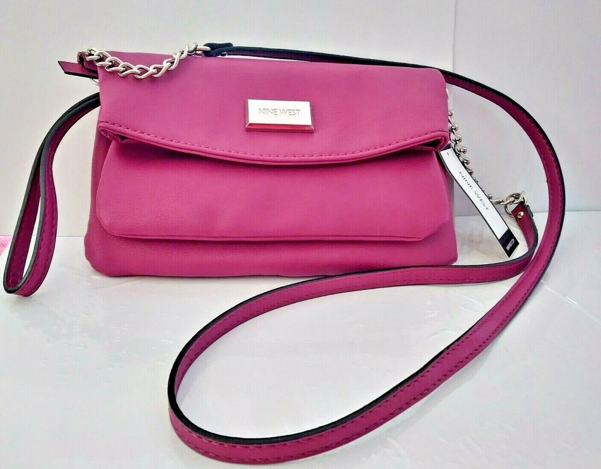 NINE WEST WOMEN BEAUTIFUL CROSS BODY CORALIA MINI MAGENTA COLOR