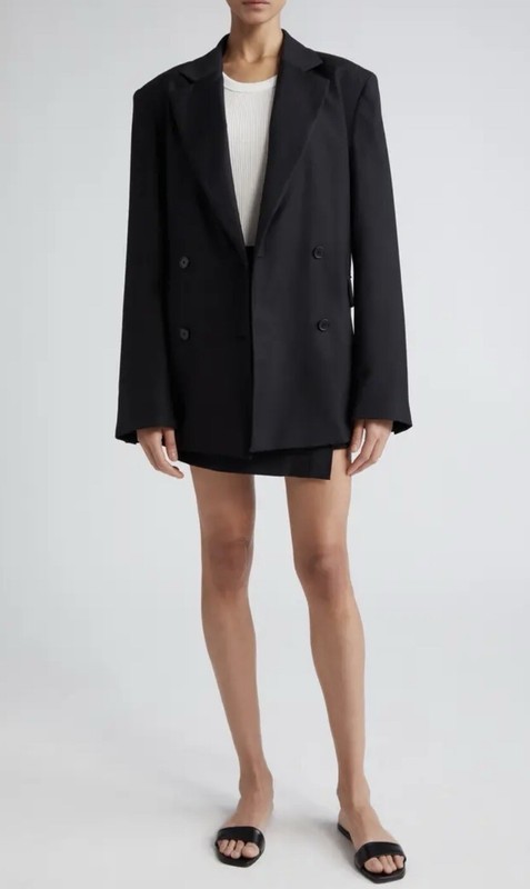 Lou Lou Studio Tatakoto Oversized Black Blazer M