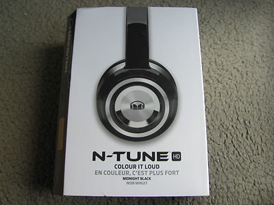 New Monster N-Tune HD Colour It Loud On-Ear Headphones Midnight Black 128526-00
