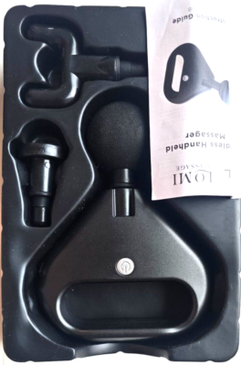 LOMI Mini Cordless Percussion Gun Massager w/ 3 Heads