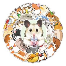 50 Hamster Vinyl Stickers   Waterproof Cute Decals for Decor