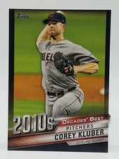 2020 Topps Series 2 Corey Kluber Decades Best Black 02/299 #DB-99 Indians 🔥🔥  