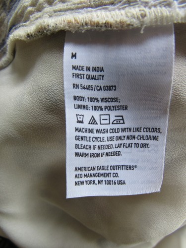 American Eagle AE Gr. M Blumen Shorts Strampler Glockenärmel Quasten Boho Urlaub - Bild 8 von 19