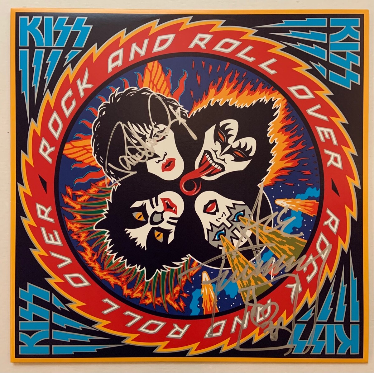 KISS Paul Stanley Ace Frehley COA Autograph Signed Record Album