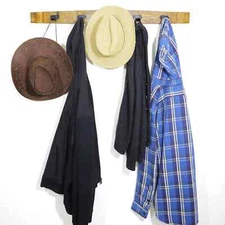 Wine Barrel Stave Coat Rack Wall Mounted (Wine Barrel Furniture-Whiskey Barrel)