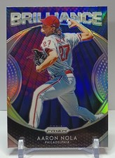2019 Panini Prizm Baseball #B5 Aaron Nola Brilliance Silver Prizm Phillies