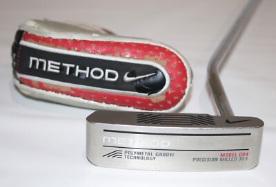 Nike Method Model 004 Precision Milled 303 34  Putter Pure Grip W/Head Cover!