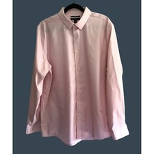 -INTERNATIONAL CONCEPTS- MENS PINK NON-IRON BUTTON-DOWN SHIRT SIZE NECK 17-17.5