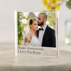 Personalised Gifts  Acrylic Glass Frame Any Photo  Picture Frame Free Keepsake