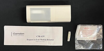 Camden CM- 419W Camden REX Request To Exit Motion Sensor White 12-24V AC/DC