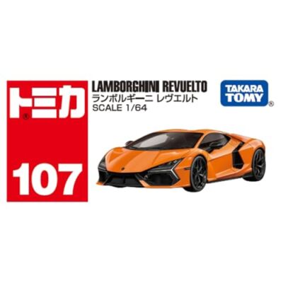 Takara Tomy No.107 Lamborghini Revuelto Box Package size: W78×H39