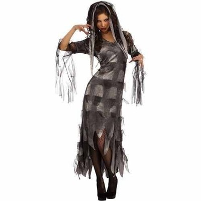 NEW Rubies Graveyard Zombie Ghost Witch Adult Woman's Halloween Costume M (8-10)