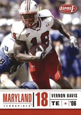 2006 Aspire #6 Vernon Davis RC Maryland Terrapines San Francisco 49ers