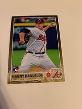 2015 Topps Update Gold Foil US281 Manny Banuelos 1185/2015 Atlanta Braves Rookie