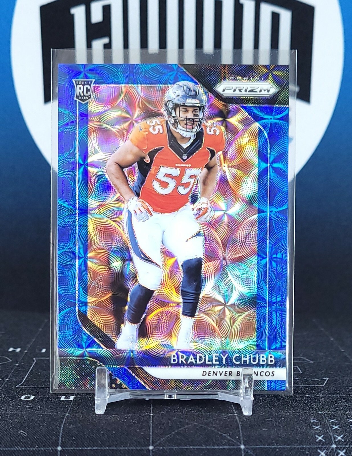 2018 Prizm Blue Scope 204 Bradley Chubb Rookie SP 36/99 Broncos
