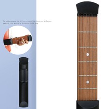Portable Pocket Guitar 6 Fret Model Wooden Practice 6 Frets Guitar Trainer