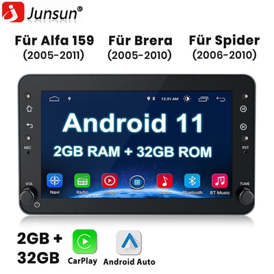 Für Alfa Romeo 159 Sportwagon Brera Spider Autoradio GPS Navi Carplay 2+32G DAB+