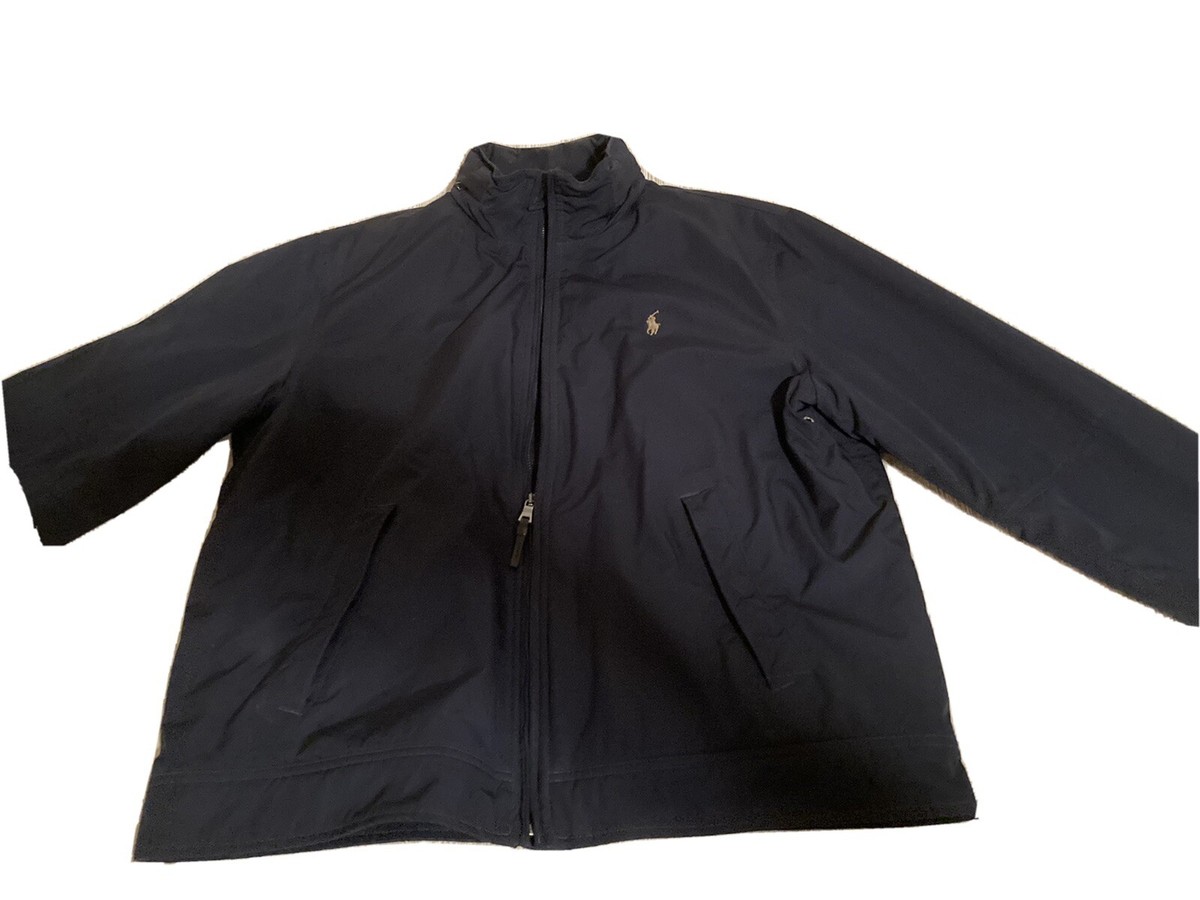 Polo by Ralph Lauren Fleece Lined Jacket Navy Blue | eBay