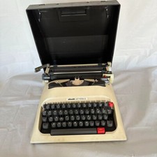Olivetti Lettera 12 Manual Typewriter Vintage Retro w/ Case Not Tested thumbnail