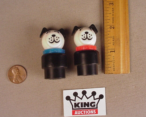 1970's Fisher Price Little People 2 plastic Dog figures Play Family toys - Picture 2 of 5