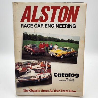 Alston Race Car Engineering 1987 Catalog ALS-188 NHRA IHRA Drag Racing Parts