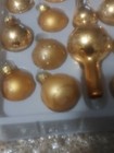15 Pc Mini Glass Ornament and Christmas Tree Finial Topper Set Silver & Gold — photo 6