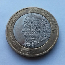 Collectable £2 Coin Charles Dickens 2012
