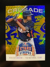 HUNTER GREENE 2015 USA Stars & Stripes CRUSADE Gold/Blue Panini #43 15U Nat'l