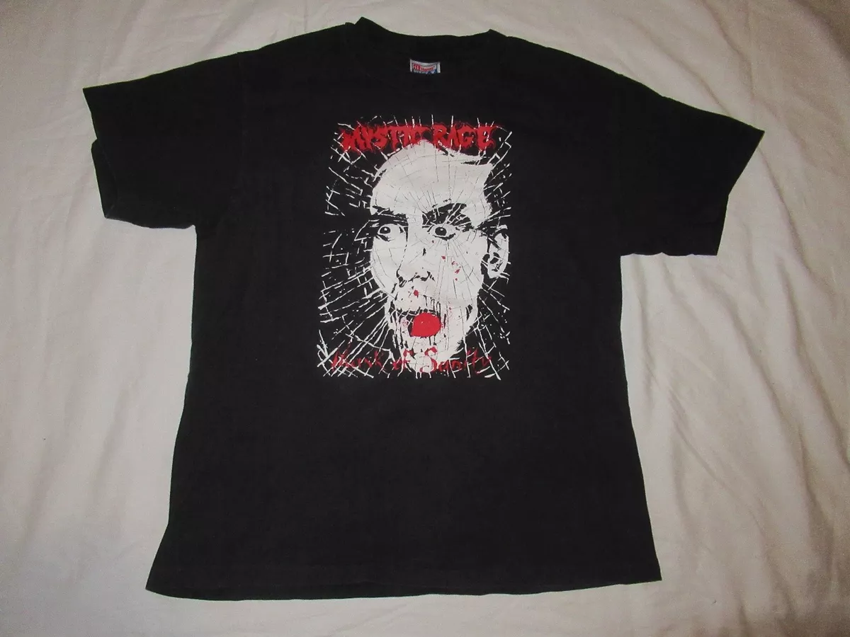 Mystic Race Mask of Insanity Crow Scary Mens T-Shirt size Large | eBay