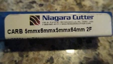 Niagara Cutter N76664, CARB 5mm by 6mm by 5mm by 64mm 2F