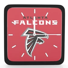 NFL Atlanta Falcons Home Office Room Decor Wall Desk Clock Magnet 6"x6"