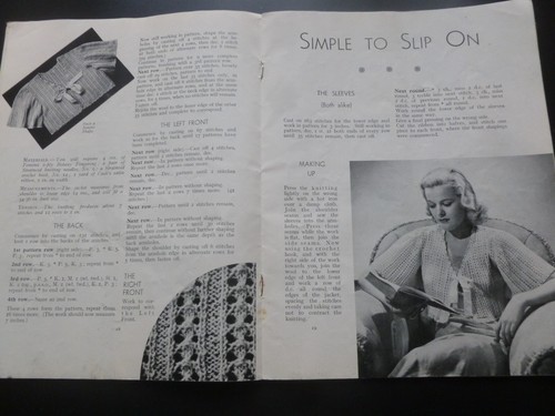 Bestway Knitting No. 66 – KNITTED BEDROOM WEAR - 1940's Knitting Patterns - Picture 11 of 18