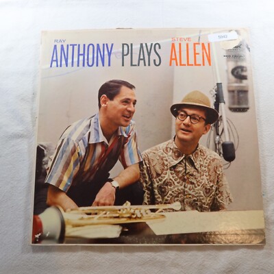 Ray Anthony Plays Steve Allen   Record Album Vinyl LP