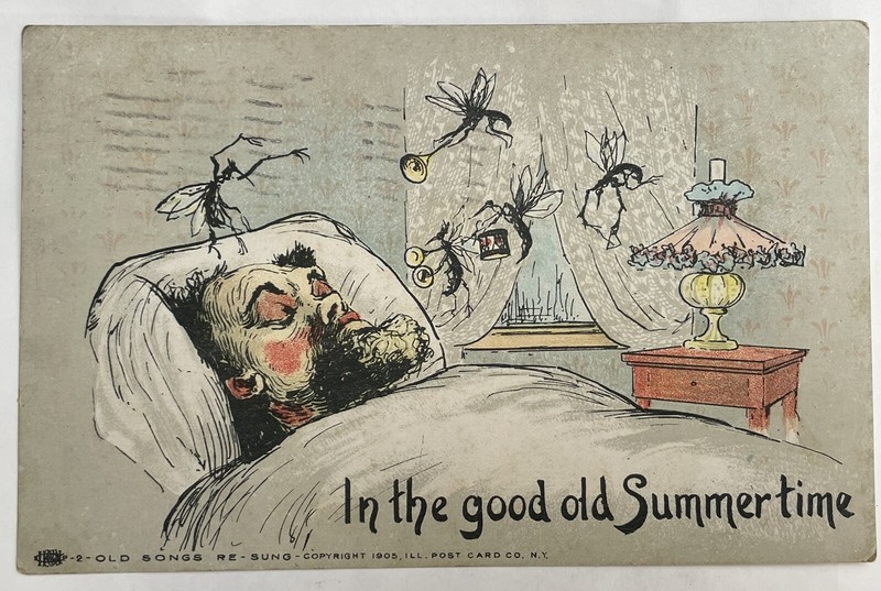 Vintage 1905 Old Songs Re-sung Good Old Summertime Postcard