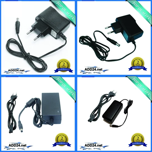 Stecker- Netzteil /Netzgerät für LED 3V, 5V, 9V, 12V, 15V, 24V ( 450mA, 1A - 5A)