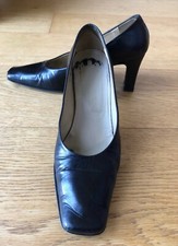 Tongues à Talons Aiguilles FREE LANCE - Noir Cuir, Taille 38, Très Hauts (+10cm), Occasion Très Bon État