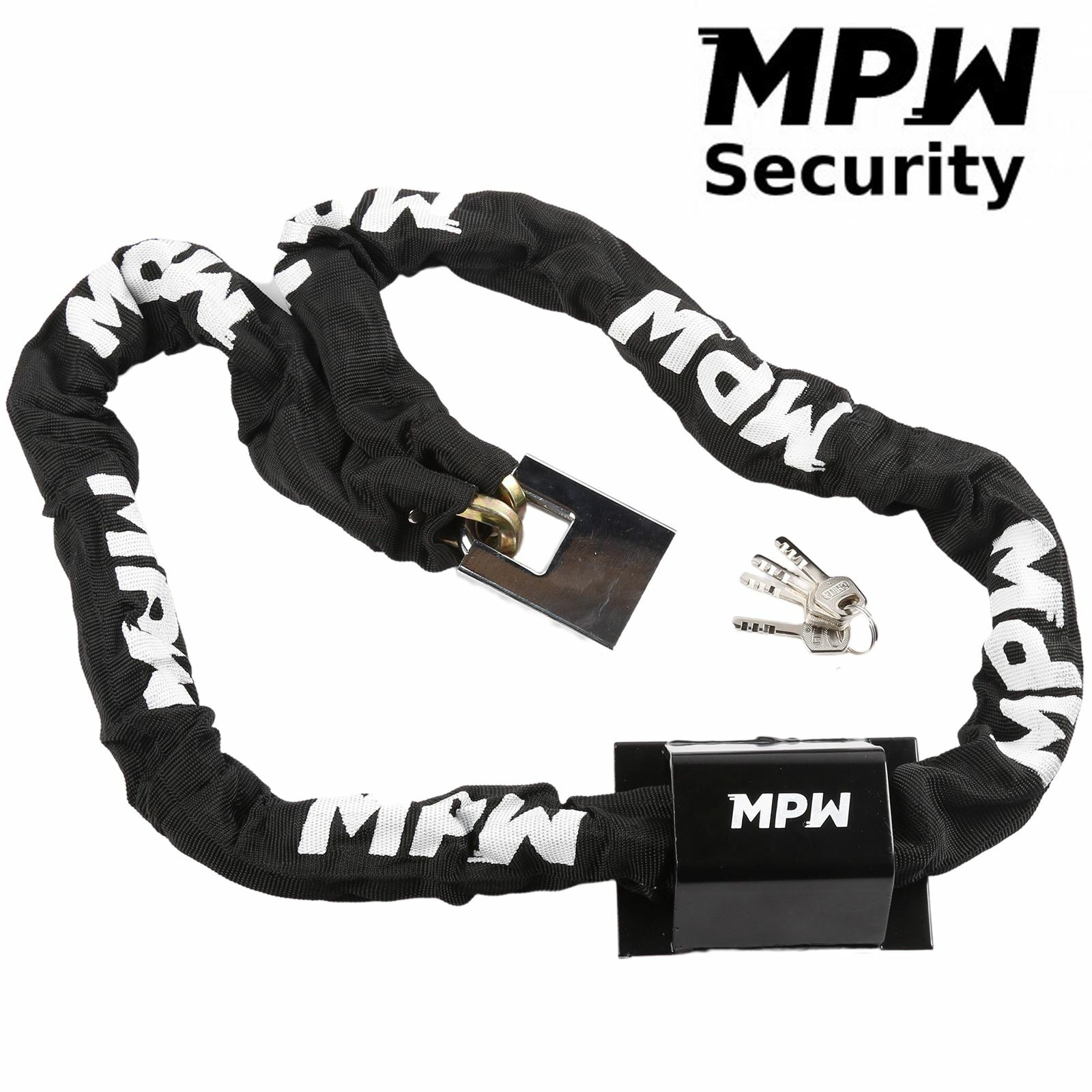 MPW Motorbike Motorcycle Scooter Chain Lock & Ground Anchor - 2M