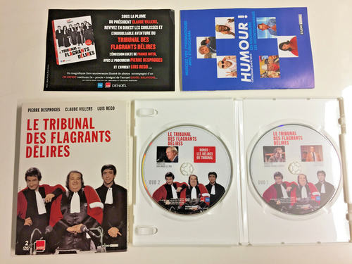 COMPACT DISC 2 DVD VIDÉO LE TRIBUNAL DES FLAGRANTS DÉLIRES DESPROGES