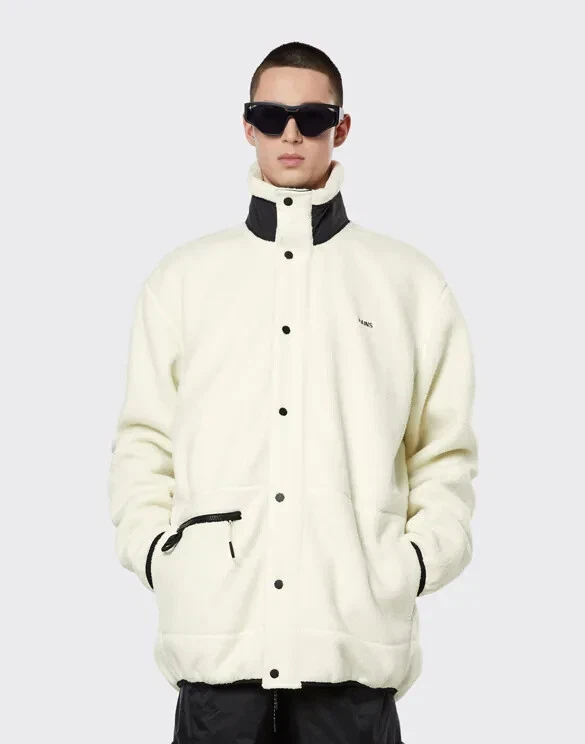 Rains white best sale jacket