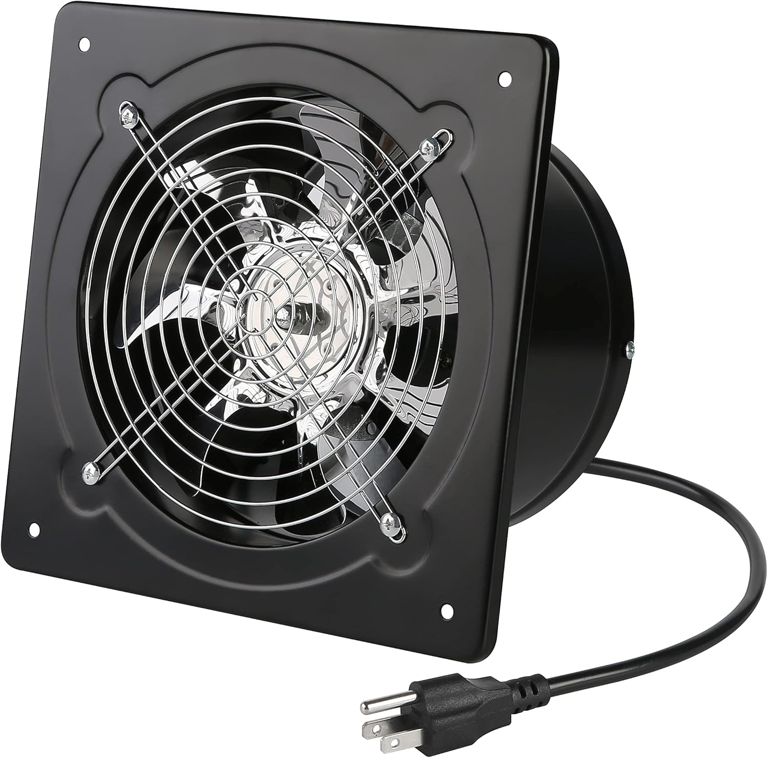 80W 8-Inch Through-Wall Exhaust Fan 500CFM Ventilation 110V