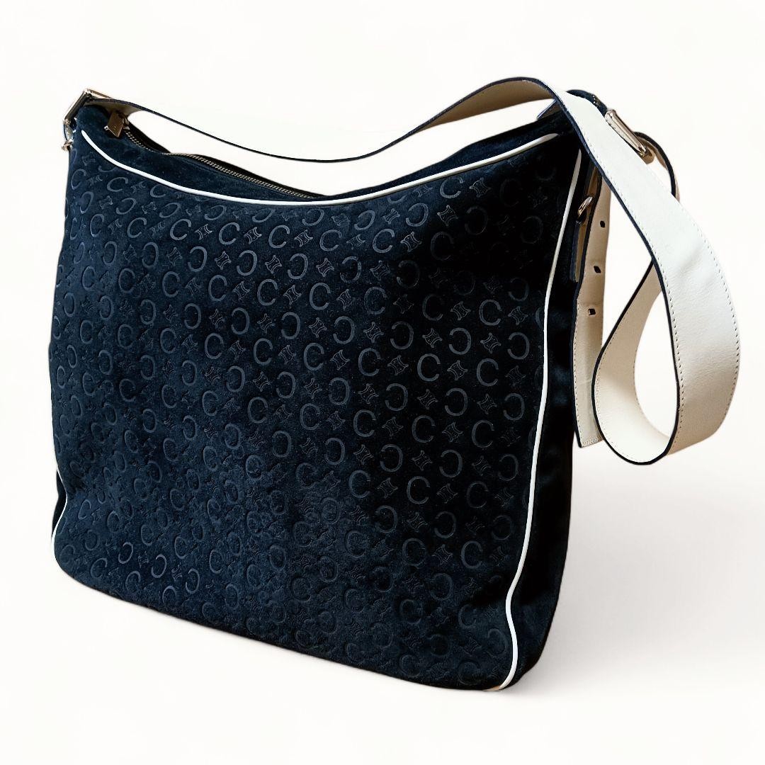 Mint Condition CELINE Patterned Suede One Shoulde… - image 2