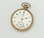 Vintage 1920 Elgin Pocket Watch 15J Nawco 14K Gold Filled Carved Case
