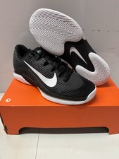 Nike Zoom Vapor 12 HC Women's Size 8.5 Black White Tennis Shoes FV5554-001   