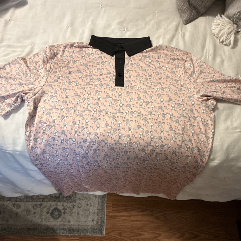 Albatross Men’s L Collared Polo Western Graphic