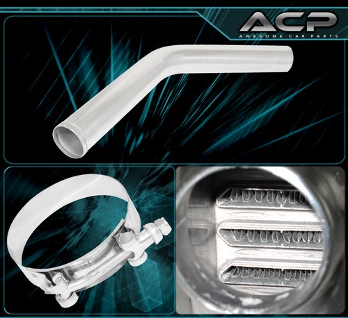 27.5"X2.7"X7" Jdm Aluminum Sport Intercooler + 64MM Piping Kit Upgrade +Coupler - Picture 3 of 3