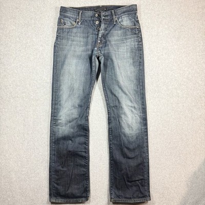 G Star RAW Jeans Men 31x32 Blue 3301 Straight Leg Dark Wash Button Fly Denim