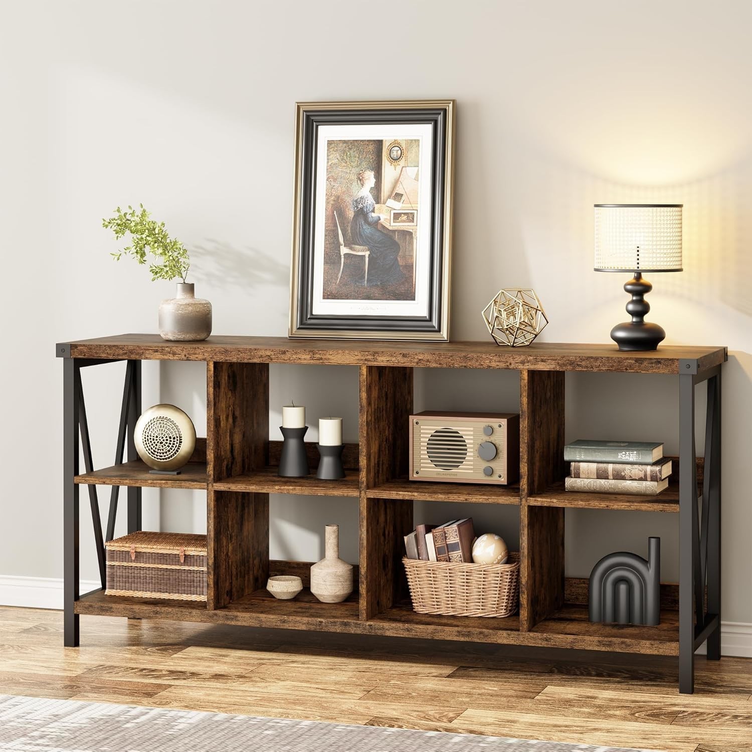 8 Cube Bookshelf Bookcase Book Shelf Display Shelves Storage Stand Rack Cabinet