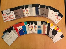 Konvolut 5,25 Disketten für Commodore 64 C64...