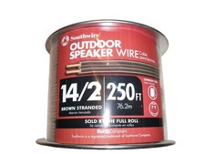Southwire 250 ft. 14/2 Brown Stranded CU CL3 Outdoor Speaker Wire B109